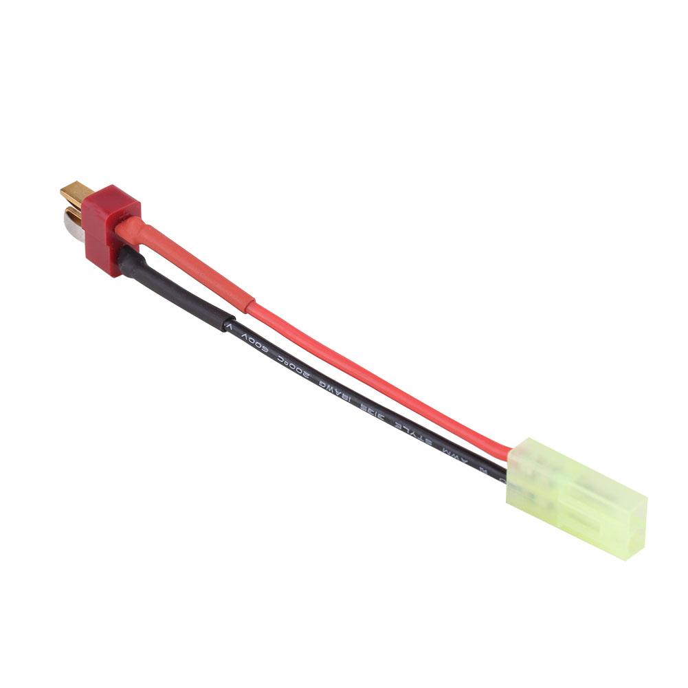 T Plug Male to Small Female Connector Adapter 18AGW Silicone Cable RC Accessory