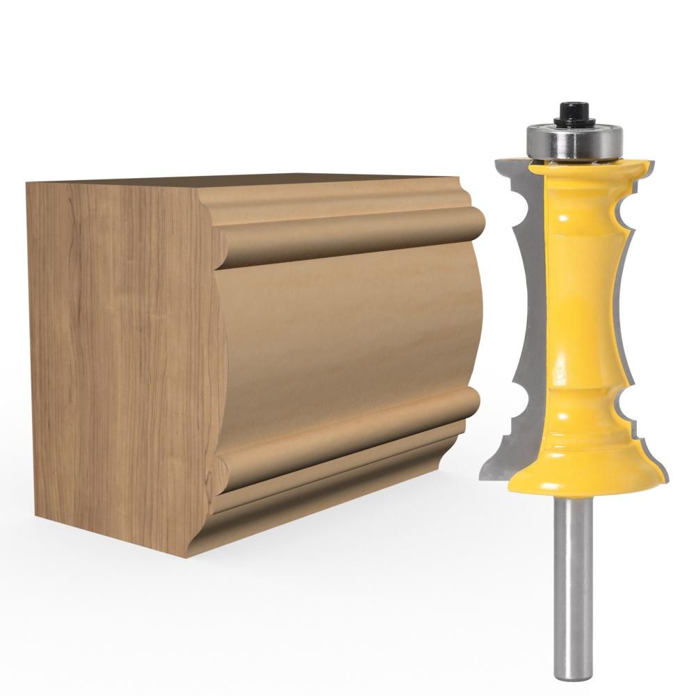 1 шт., фреза для передней части ящика, фреза для дверных перил, шипорез для деревянных инструментов-8 мм, 12 мм, 1/2 дюйма, хвостовик