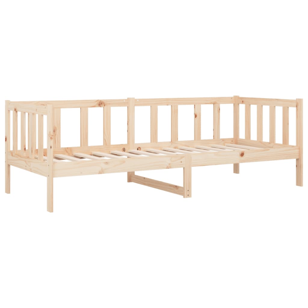 Vidaxl Łóżko Dzienne Bez Materaca, 90X190 Cm, Lite Drewno Sosnowe