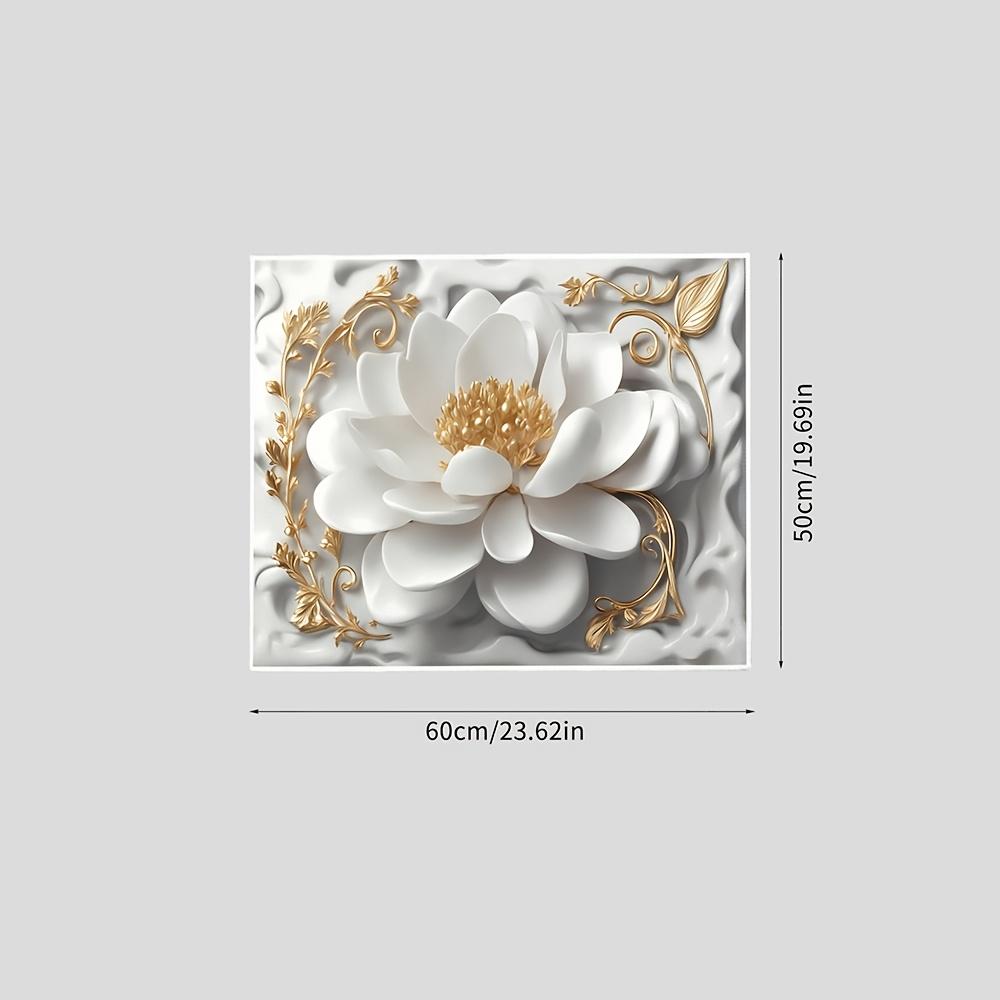 Впитывающий коврик для защиты от пыли с цветочным принтом для стиральной машины, 50,04x59,94 см, современный верхний чехол для стиральной машины и сушилки, неэлектрический, для прачечной и кухни