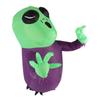 Window Blow Up Alien 3.9ft LED Powerful Blower 210T Polyester Fiber IP44 Water Resistant Ghost