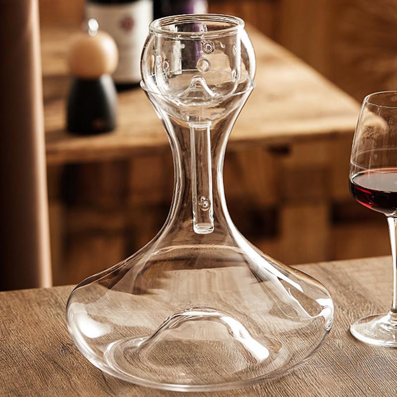 Легкий роскошный винный набор из хрустального стекла, креативный быстрый графин, простой домашний графин для вечеринки, насыщенный кислородом, графин для красного вина, барные аксессуары