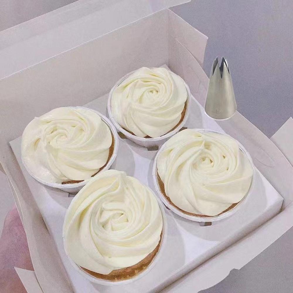 1pc, Stainless Steel Rose Medium Pipping Tip for Perfect Frosting and Decorating - Ideal for Cupcakes
