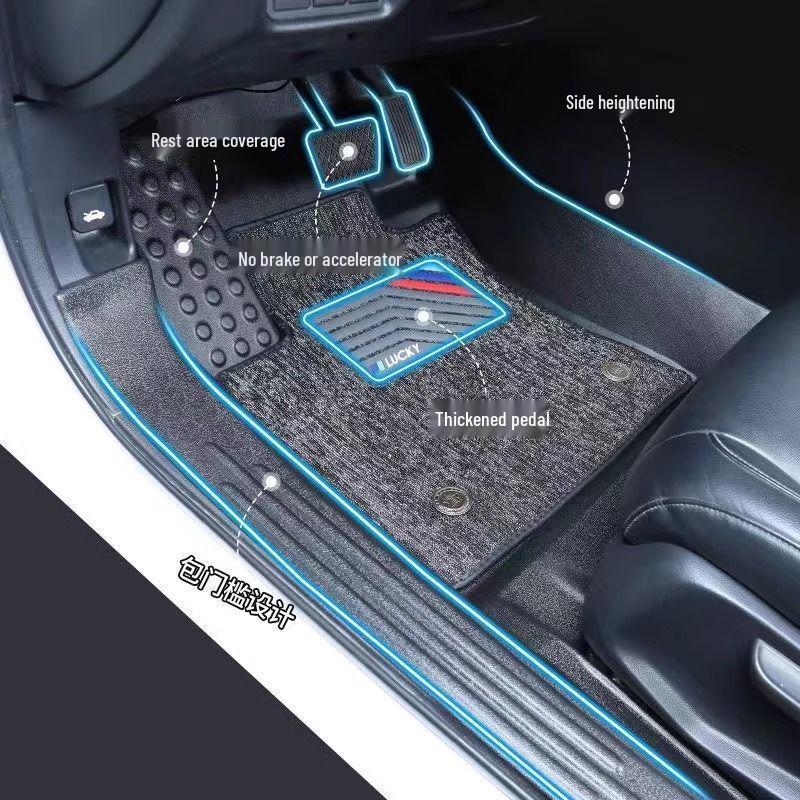 Прочный напольный коврик из ТПЭ с защитой порога для Changan CX70/CX70T.