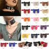 O Ring Choker Necklace Goth Punk PU Leather Rivet Stud Choker Adjustable Steampunk Collar Chain for Women Men Jewelry