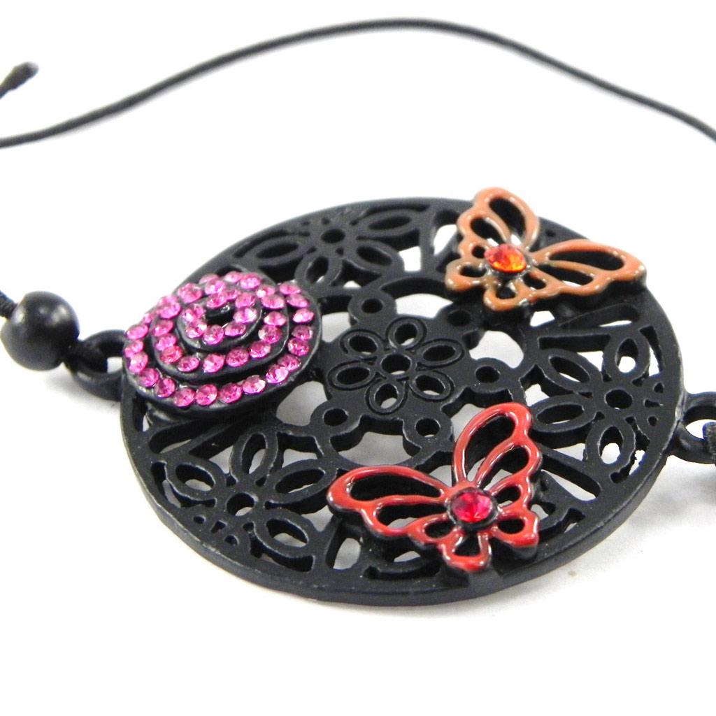 NOA [H8745] - Дизайнерский браслет «Кармен» красный черный