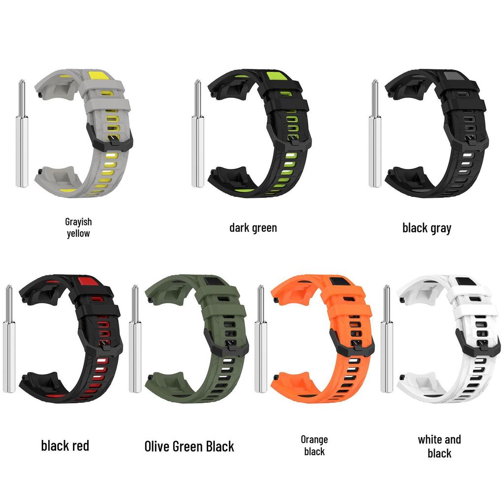 Совместимый двухцветный спортивный силиконовый ремешок для часов Huami Amazfit T-Rex3