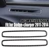 Декоративная накладка на боковой воздуховод двери, подходит для Dodge Charger 2011-2014, настоящий карбон