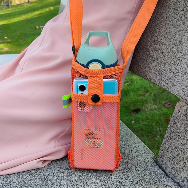 Защитная сетка для кружки, сетчатый ремень через плечо, ручная сумка для бутылки с водой