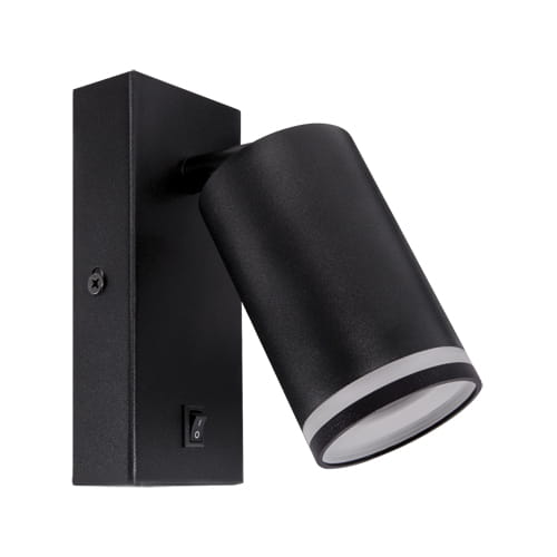 Kinkiet czarny IP20 ruchomy ZULA WLL GU10 35W Ideus 03998