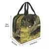 Green Dragon In The Forest Insulated Lunch Bag for Women Kids Portable Food Boxes Thermal Lunch Box Tote