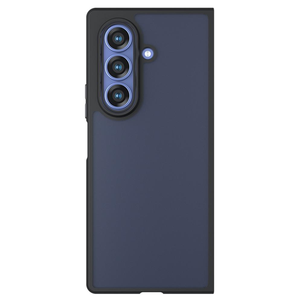 Для Samsung Galaxy Z Fold7 5G Чехол-Скин-Тач ТПУ + ПК Матовая Задняя Крышка Телефона, Прозрачно-Черный