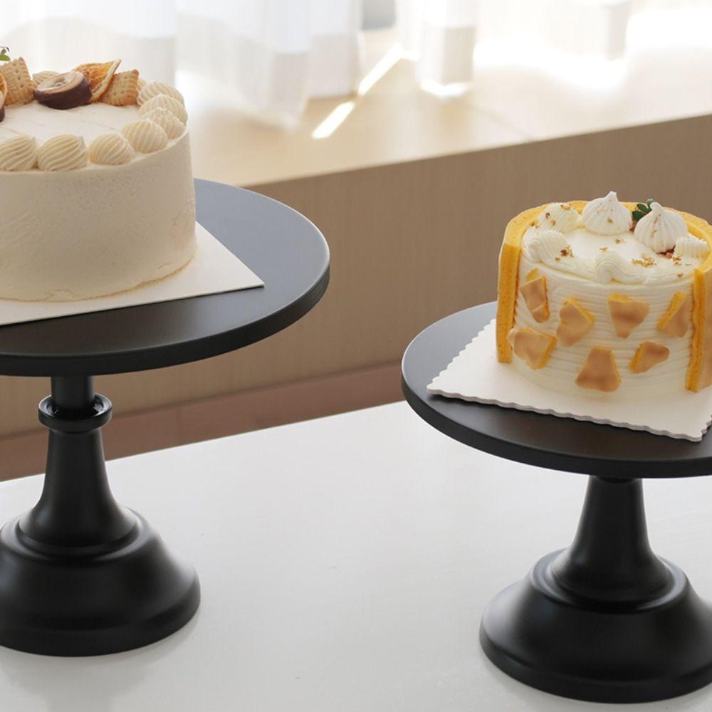 Round Dessert Table Display Rack Heavy Duty Cupcake Holder Stand High Base Cake Stand  Kitchen