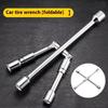 17/19/21/23mm Folding Cross Wrench Labor-Saving Tire Repair Tool  Workshop Tools
