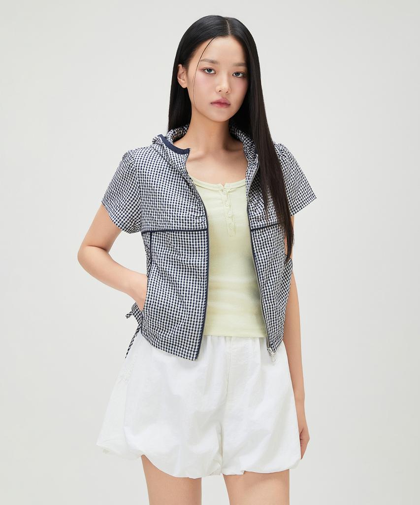 Худи в клетку с коротким рукавом Mixxo_Miwjjg701G