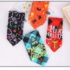 Thanksgiving Pet Supplies Dog Saliva Towel Christmas Pet Triangular Scarf Halloween Dogs and Cats Bib Bib
