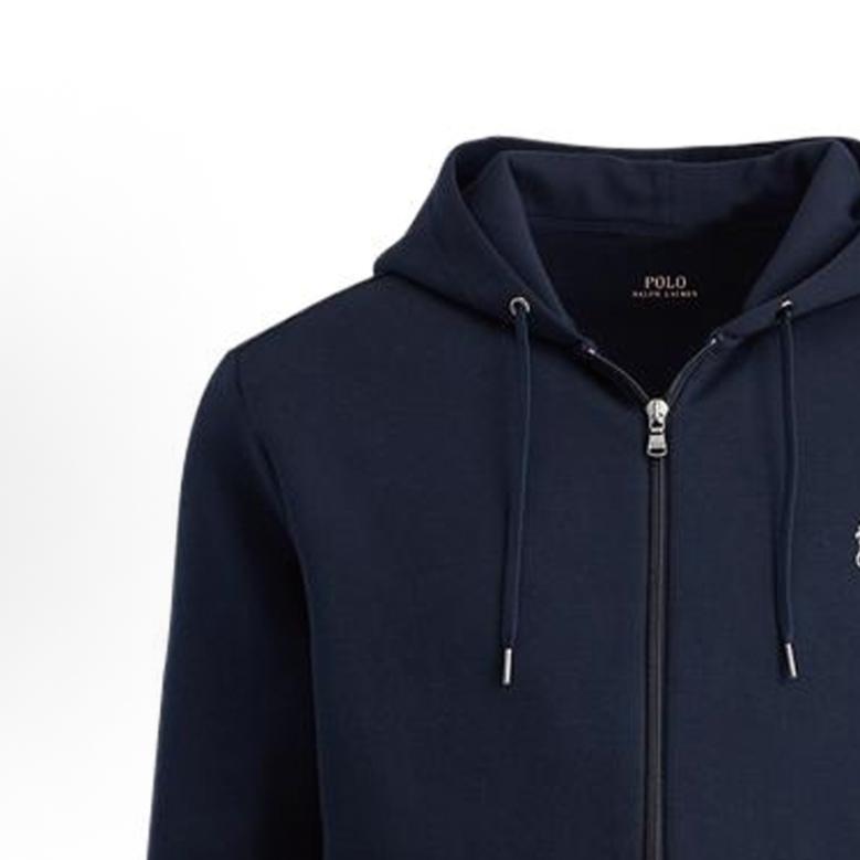 Polo Ralph Lauren Однотонная толстовка с капюшоном на молнии с вышивкой логотипа пони, с длинными рукавами, женская толстовка 211700350-002