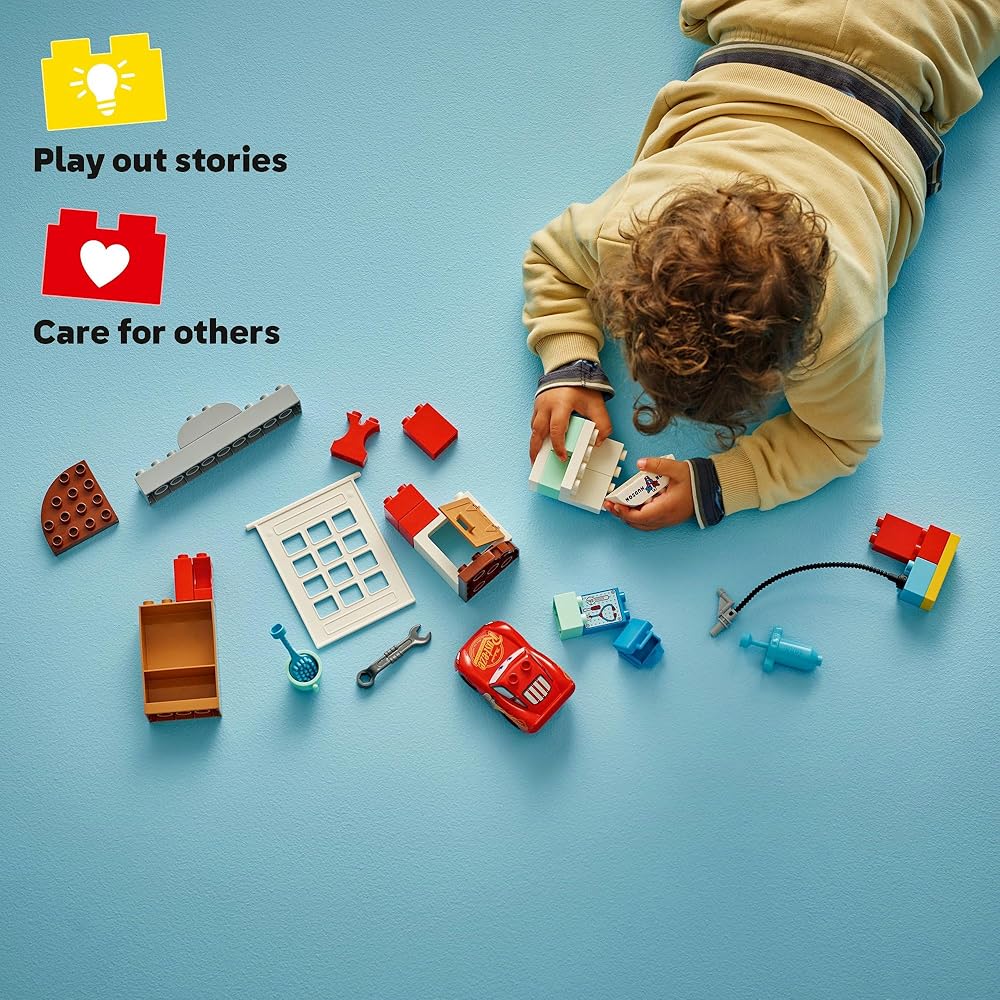 LEGO Duplo Pixar Тачки Гараж Мак Грузовик Строительные Блоки Образовательный Игровой Набор для Детей от 1,5 до 4 лет