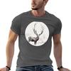 Art Illustration  Deer in the fog TShirt t shirts for Unisex cotton soft Unisex t shirts high quality luxury brand TShirt