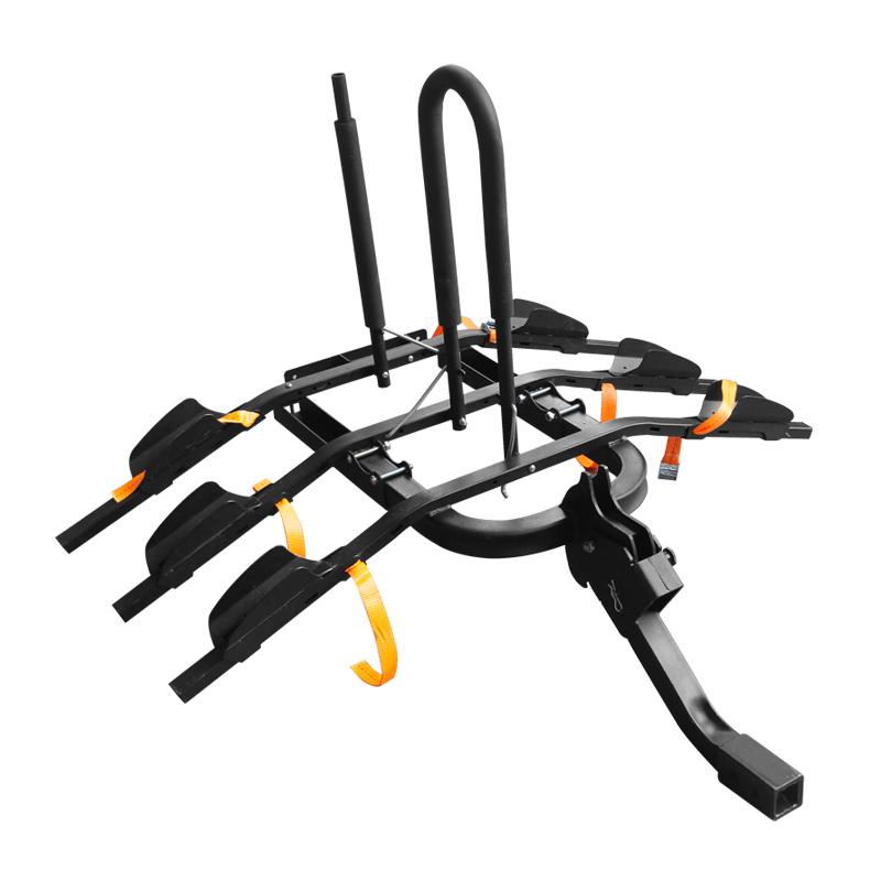 Trailer Hitch Mount Bike Rack 3-Bike Platform Style 100kg Max Capacity for 2-inch Receiver Bike Carrier for Car