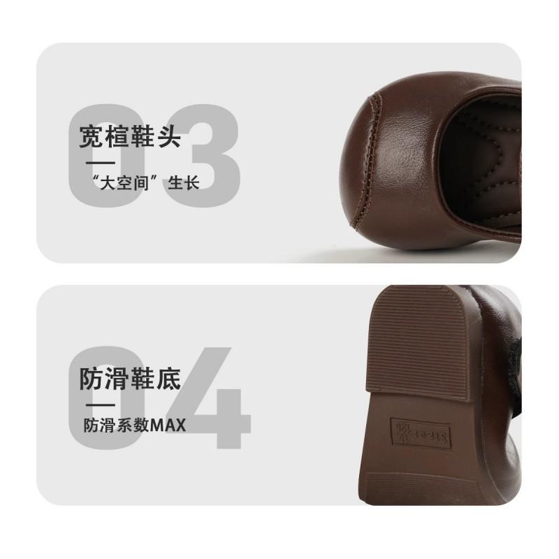Soft Sole Toddler Girls Princess Shoes 1 Old Baby First Walkers 2026 Low Cut Mary Janes In Beige Black Brown Red