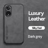KEYSION Luxury Leather Case for OPPO A78 4G A78 A98 5G Silicone+PC Soft Shockproof Phone Back Cover for OPPO A98 5G A78 4G