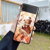 Роскошный чехол для Samsung Galaxy Z Flip 4 3 5G, черный ПК, жесткие чехлы для телефонов, модная задняя крышка ZFlip Funda Game Genshin Impact Shell