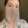 New Sparkling Tassel Mask Ethnic Style Makeup Ball Crystal Mask Accessories Face Mask