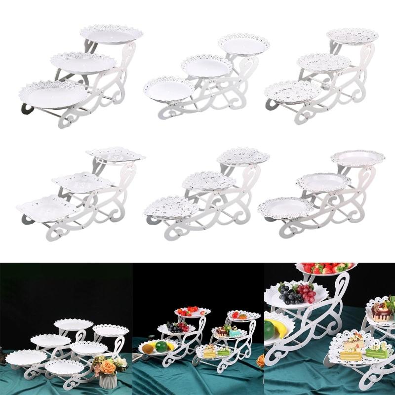 Подставка для торта, стойка для торта на день рождения, 3 яруса, держатель для кексов, тарелка для закусок, фруктов, поднос для свадебной вечеринки, украшение стола для десертов