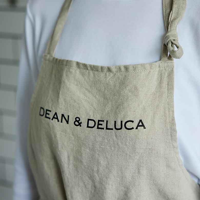Подарочный набор: льняной фартук и кухонное полотенце [Dean & Deluca]