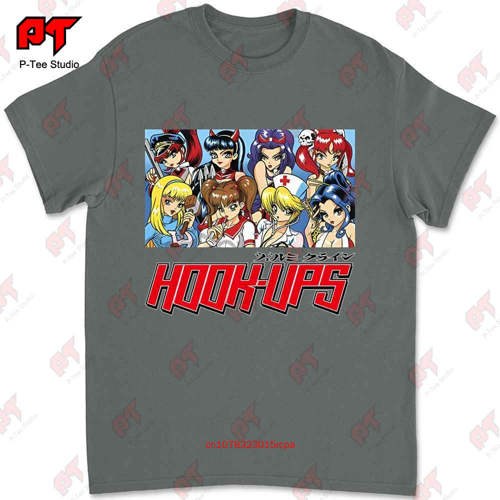 Hook Ups Skateboard Anime Girls Tshirt G02Q