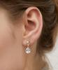 Татьяна (Серебро 925 пробы) Хрустальные серьги Росинка Ec3146