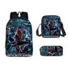 Backpack Three Piece Set Waterresistant Material Kids For