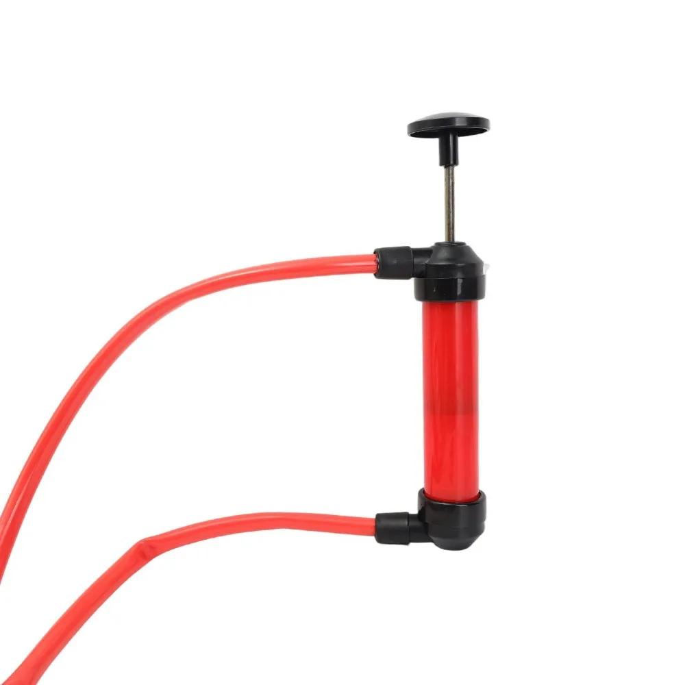 Siphon Pump Liquid Transfer Hand Suction Alloy PVC Fluid Extractor Car Gas Petrol Diesel Oil Aquarium Water Tool Two Way Flow