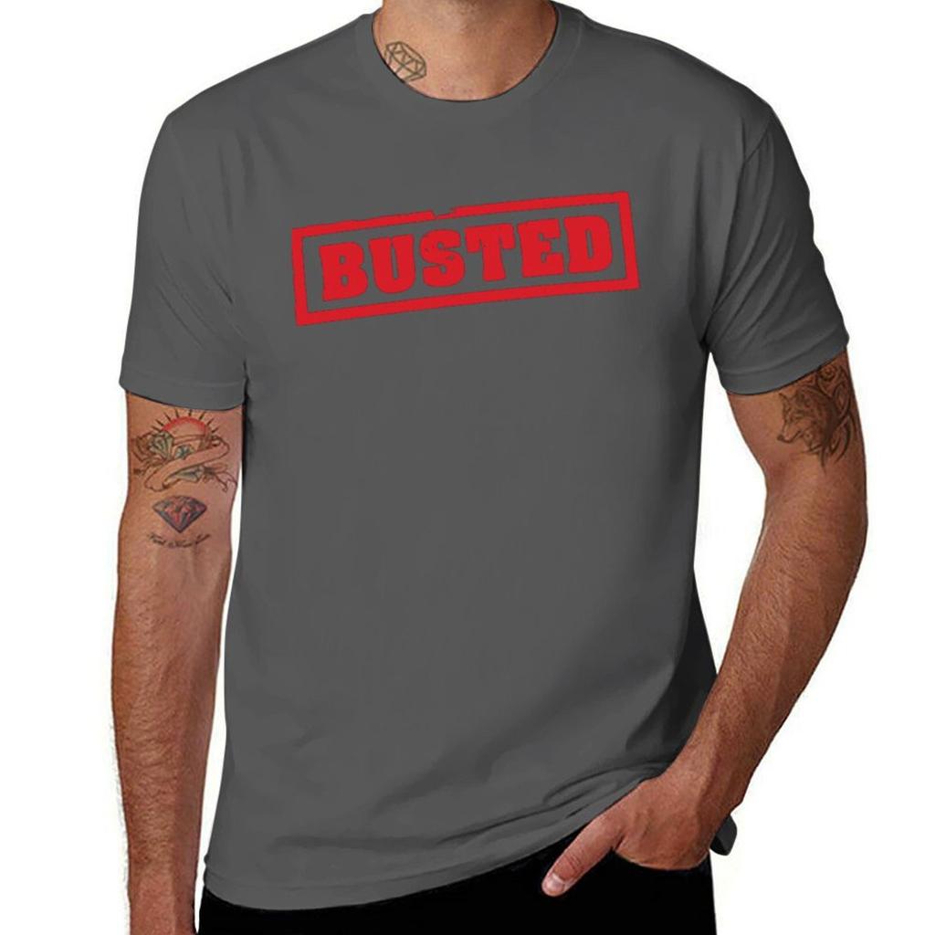 BUSTED TOUR T-Shirt funny t shirts man t shirt man plain man t shirts graphic T-Shirt