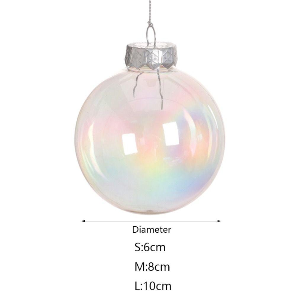 6 шт. Сфера Радужный Пузырьковый Шар Подвеска Прозрачный Новогодний Шар для Подвешивания на Елку Вечеринка по случаю Дня Рождения