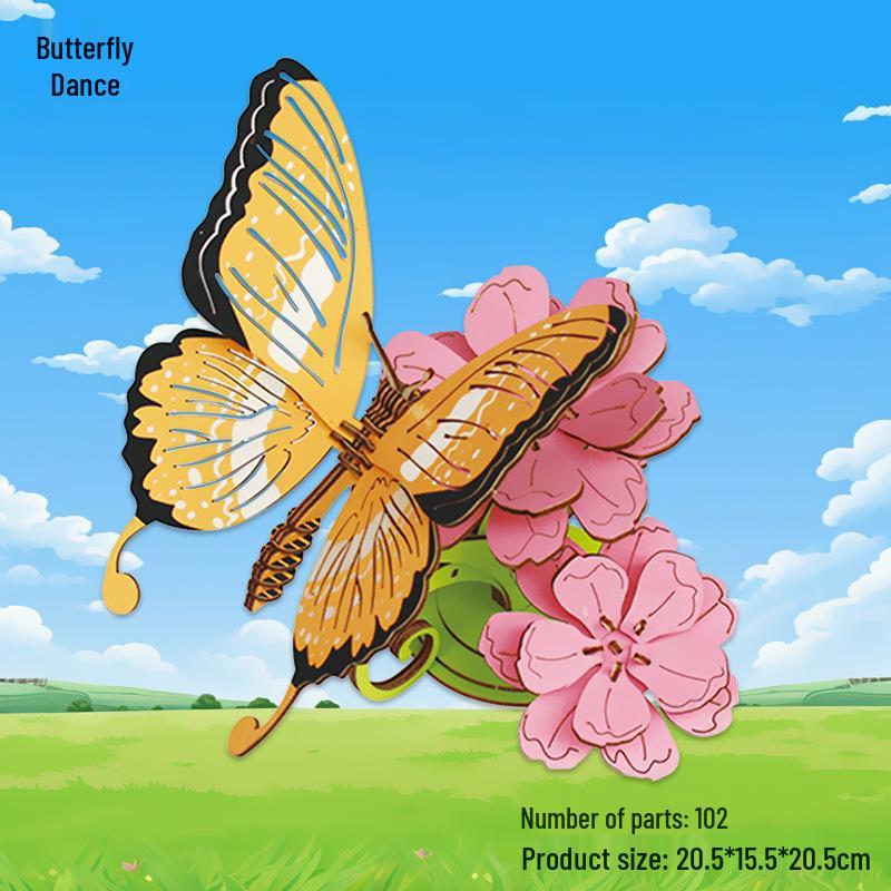 3D Деревянный Пазл Колесо Обозрения - Развивающий DIY Подарок для Детей