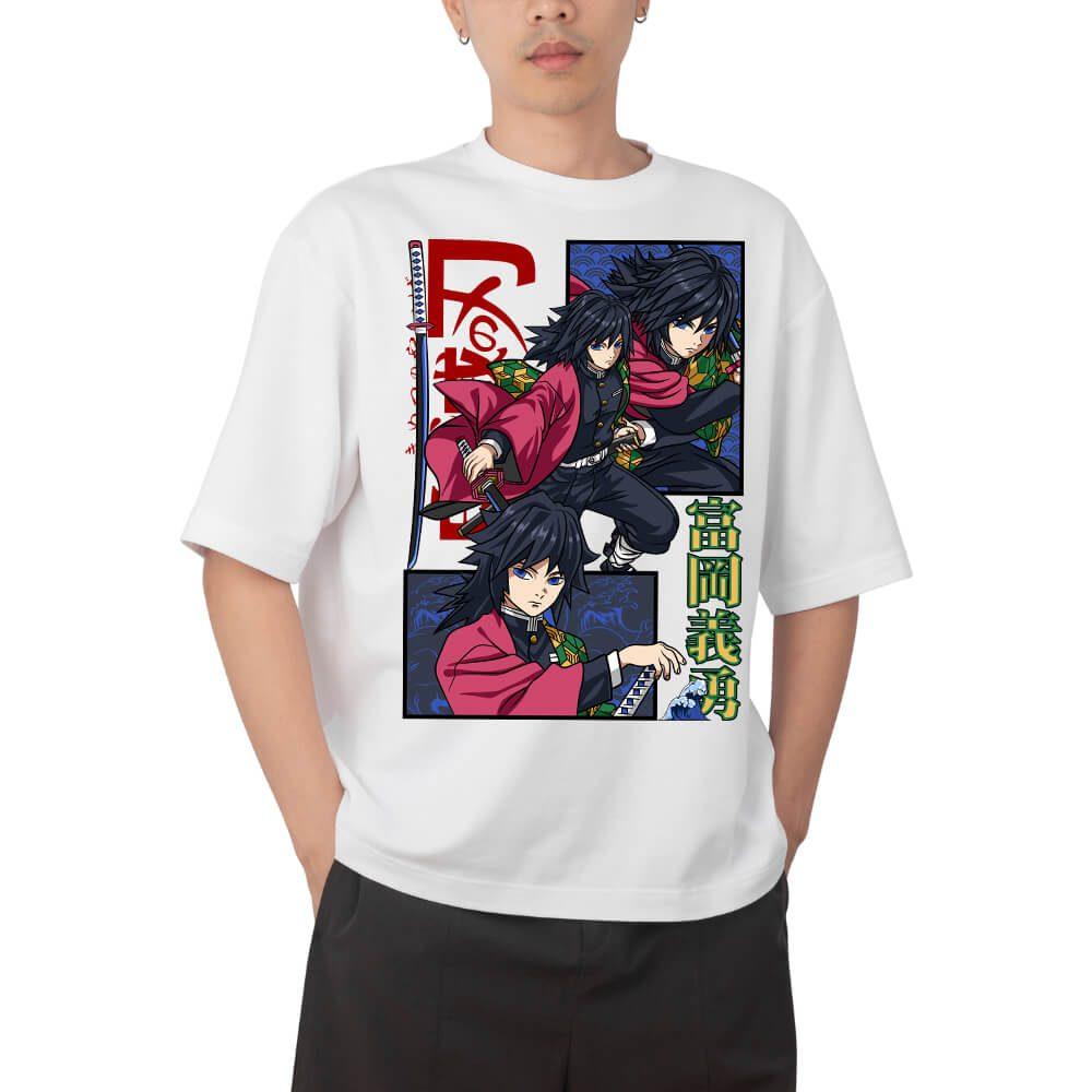 Demon Slayer Mitsuri Kanroji Love Hashira Anime Print T Shirt Men 2026 Summer Casual Streetwear Oversized Cotton Tees