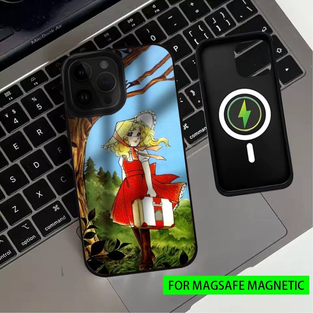 Чехол для телефона Anime M-Manga C-candys Для iPhone17,16,15,14,13,12,11 Plus,Pro Max Магнитный Для Magsafe Беспроводной Зарядки