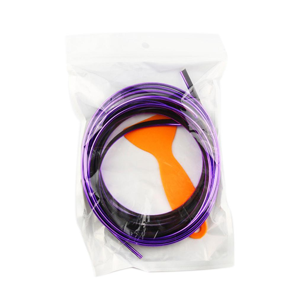 Автомобильная декоративная полоса для внутренней и внешней отделки 5 метров Внутренняя молдинговая отделка Линия отделки Вставка на приборную панель Дверная панель Декор