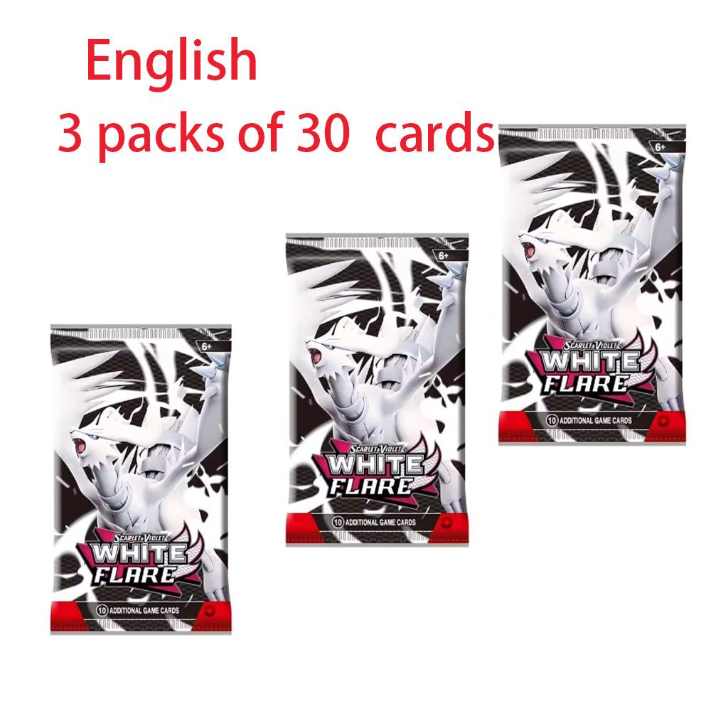 Нетоксичный Новый 360 Покемон Алый Фиолетовый Черный Дракон Белый Дракон Карта Покемон Бустер Серия Меч Щит Питомец Эльф Флеш-Карта