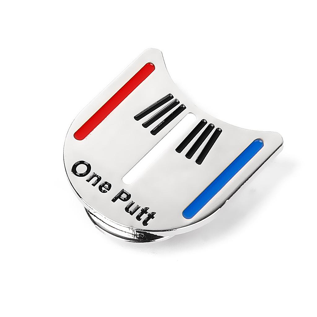 Инструмент для выравнивания при патте One Putt Golf Маркер для мяча с зажимом для кепки
