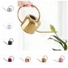 Rustproof Leakproof Long Spout Watering Can Stainless Steel Watering Pot Vegetable Planting
