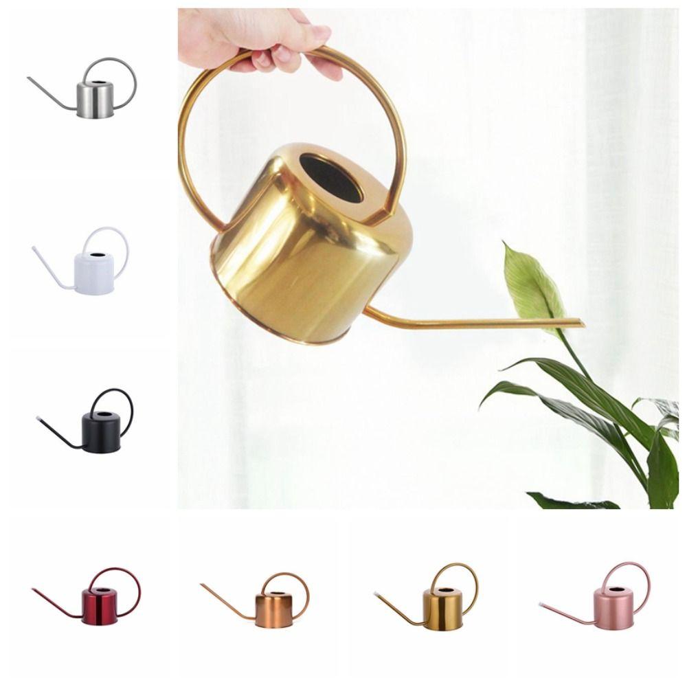 Rustproof Leakproof Long Spout Watering Can Stainless Steel Watering Pot Watering Can Indoor
