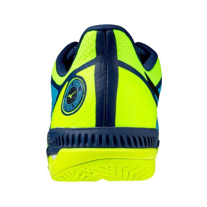 [Mizuno] Pickleball Shoes Wave Strike Unisex 26.5 cm 4E Blue x Yellow