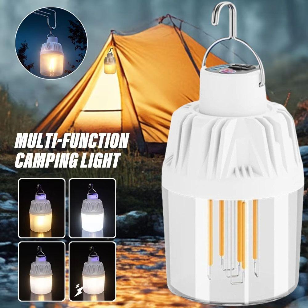 Rechargeable Camping Light Dual Color Emergency Light Long Lasting Solar Light Emergency Backup