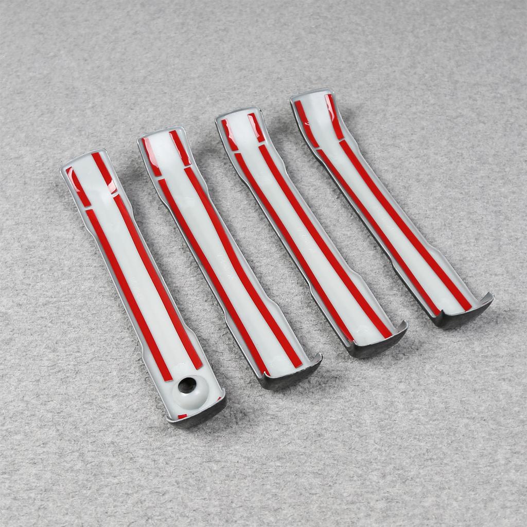 4X Chrome Exterior Door Handle Cover Trim For 4Runner 2025+ No Smart Key Holes
