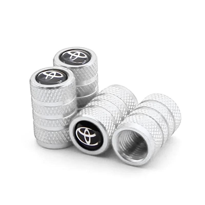 LGPE6 New Car Valve Cap Decorative Dustproof Tire Valve Stem Caps For Toyota RAV4 Corolla Camry Frontier Supra C-HR Hilux Tacoma Prado