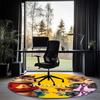 Custom Name Alvin and the Chipmunks Printed Round Rug Carpet Chair Rug Area Rug Entryway Doormats,for Office Chair Living Room Bedroom Kitchen Room.