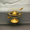 Brass Armillary Sphere with Arrow Nautical Astrolabe Gift Table Top Decor Marine Armillary 22.86 Cm